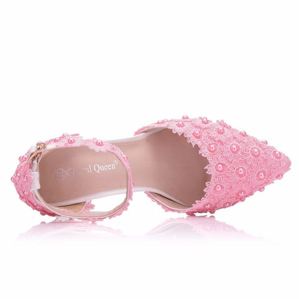 

кружева летняя сексуальная новая свадьба свадьба пряжка указывала на свадебный носок высокой женщиной каблуки подружек обувь невесты a0037 y, Black