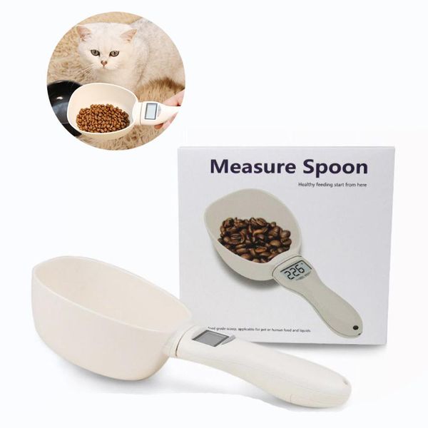 

pet food cup kitchen bowl spoon scale, portable led display