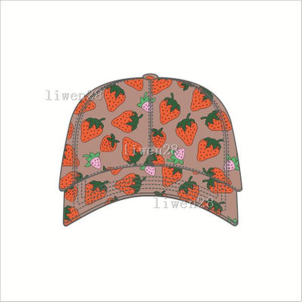 

hight quality strawberry baseball caps cotton cactus letter caps summer women sun hats outdoor adjustable adults and children snapback cap, Blue;gray