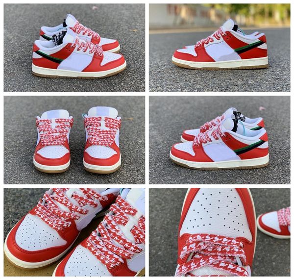 

new frame skate ps low habibi sports shoes chile red skateboard shoes white lucky green black man sneakers with box ct2550-600