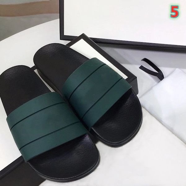 

designer -- fashion men's slippers flat slippers original fashion designer beach slippers large size 38-46, Black