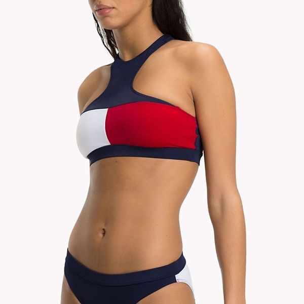 

highneck 2021 bikini swimsuit bandage bathing suits pad