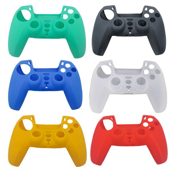 6 cores suaves capa protetora de silicone pele para cobrir Playstation 5 PS5 Controller Gamepad Protector Anti-Slip Cap PS5 Joystick Tampa DHL