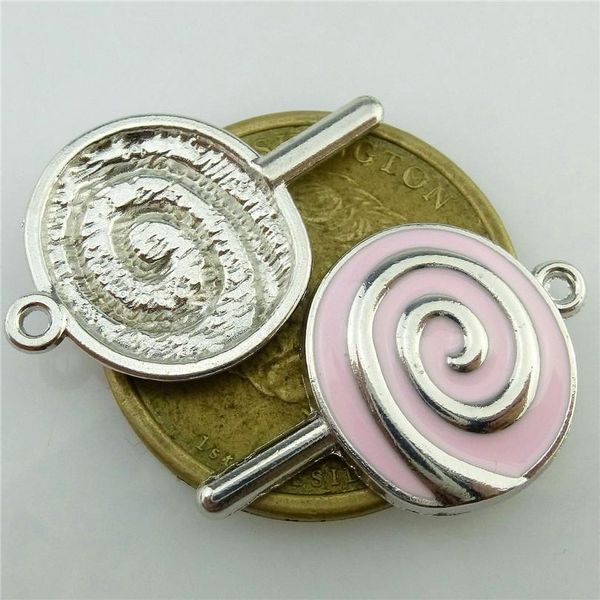 

6шт / лот на палочке на палочке enamel charms oil drop цинкового сплава серебряный цвет плавающие подвески мода ювелирные изделия аксессуары, Silver