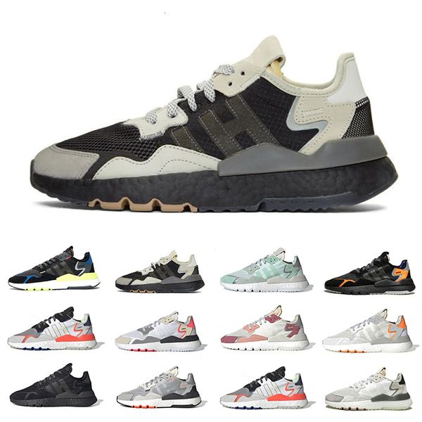 

white mountaineering reflective xeno nite jogger night mens running shoes sns active blue core black cloud white men women sports sneakers, White;red