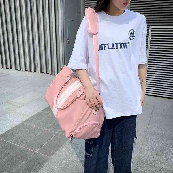 

travelling bag duffel s 2021 men's short distance portable women's independent shoe seat single shoulder diagonal cross boarding l