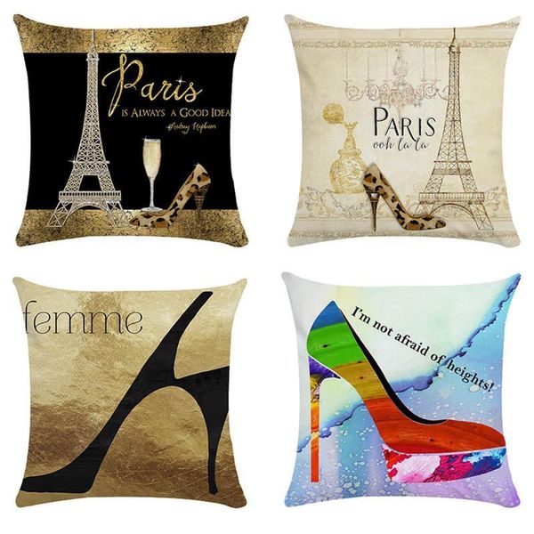 

high heels of decorative series homerdecor cushion cover throw pillowcase pillow covers 45 * 45cm sofa seat cushion deco1