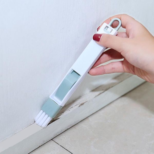 

window slot groove cleaning brush groove small brush with dustpan blind angle gap brushes car window shade cleaning tool