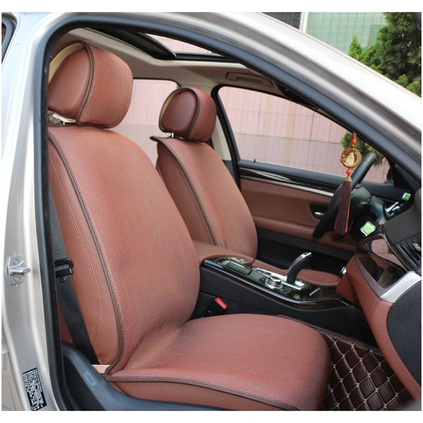 

универсальный передний автомобиль крышка сиденья подушка подушки сетки ткань дышащий защитный коврик для поставок четыре сезона общее подход