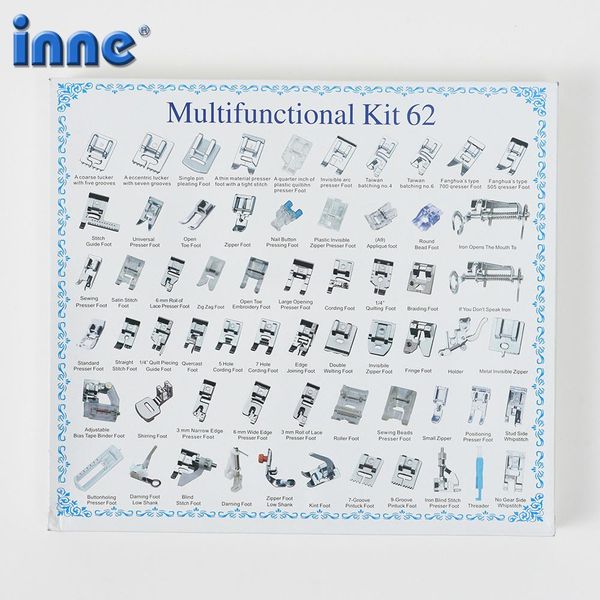 

32 52 62 72 sewing machine presser foot press feet for brother singer kit braiding blind stitch overlock zipper ruler parts wmtbdr mywjqq
