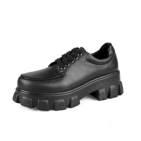 

2021 new 34-42 -size big female fashion lace up women's spring shoes 1zln, Black
