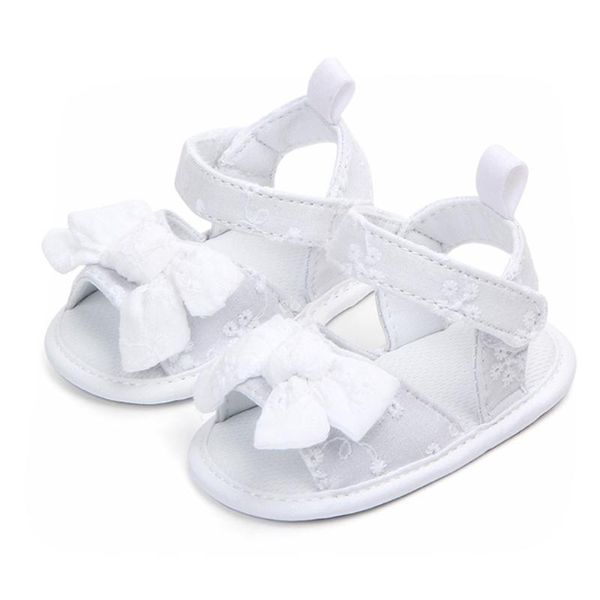 

first walkers infant baby shoes toddle girls bow soft floral crib anti-slip sapato summer hook & loop cotton fabric bebek ayakkabi