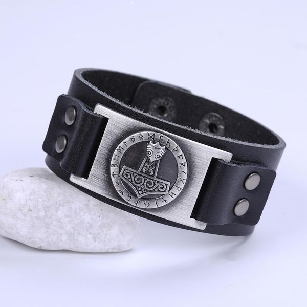 

mens dawapara metal vintage irish charm knot slavic bracelet adjustable hide safety clasp leather wristband ethnic jewel, White