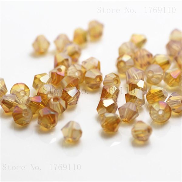 

исywaka популярная продажа красный ab 100 шт. 4 мм bicone австрия хрустальные бусы шарм шарм стеклянные бусины свободные разные бусины для d