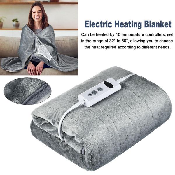 

flannel washable office with timer auto shut off rectangle adjustable temperature winter warm soft electric heating blanket home