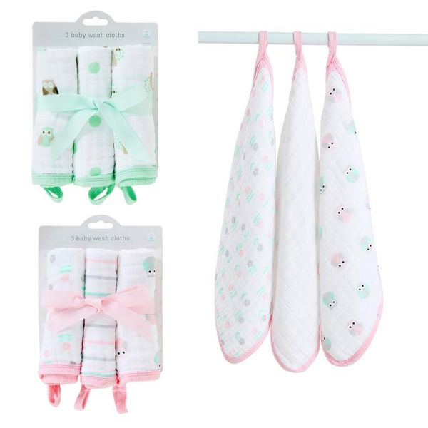 

towel 3pcs cotton born baby saliva gauze facecloth washcloths nursing handkerchief