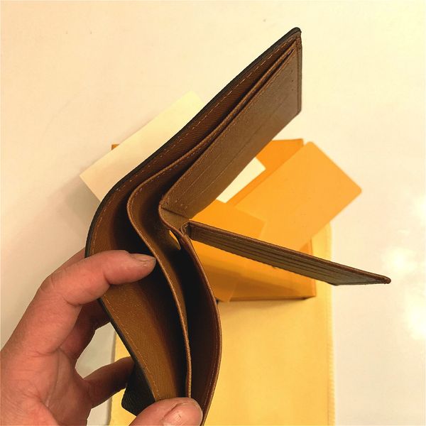 

designer wallet card holder short wallets genuine leather lining brown letter check canvas multifunction coin purse de luxe wallet3034, Red;black