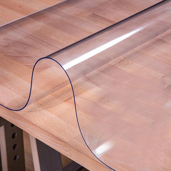 

hazy 2mm transparent pvc tablecloth waterproof rectangle table cloths coffee table mat table cover for kitchen soft glass cloth jllmlc