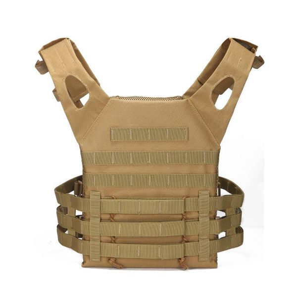 

hunting jackets 600d tactical vest molle plate carrier magazine paintball cs outdoor protective lightweight, Camo;black