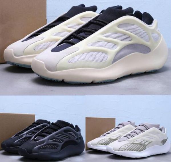

with box azael alvah 700 v3 mens designer shoes kanye west white glow in dark fashion designer men women running trainers