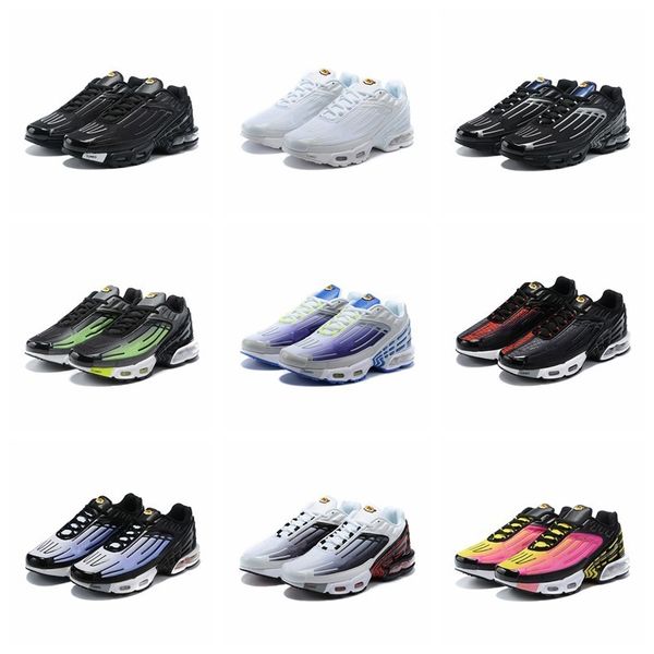 

tn plus 3 iii running shoes chaussures triple white black hyper blue green og neon mens womens trainers sneakers outdoor sneakers size 36-45