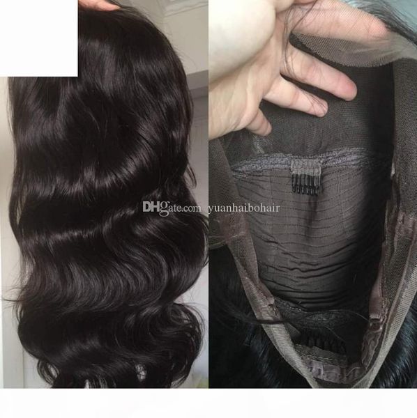 

360 lace wig selling body wave 100 virgin brazilian human hair swiss lace 360 lace frontal wigs ing, Black;brown