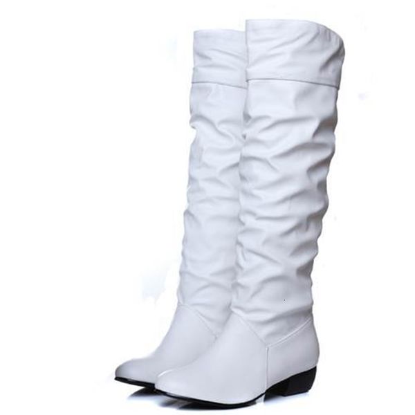 

new big 2021 house size ones arrive on knee tall heels boots spring women's shoes pmwm, Black