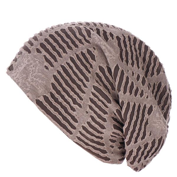 

new drape broken hole three color men and women fashion street beat set head hat irregular pattern headscarf hat bonnets