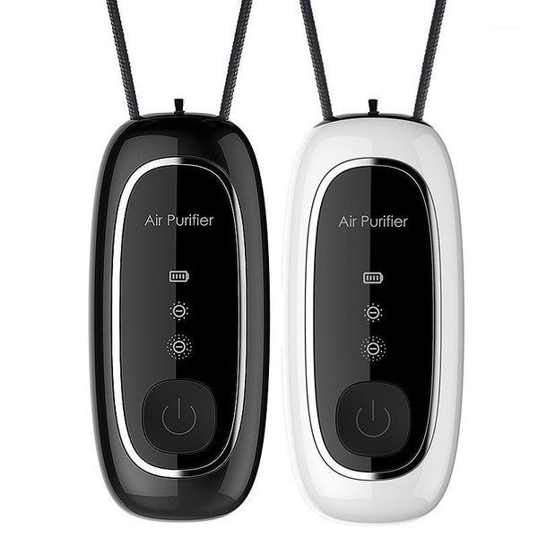 

2 pcs hanging neck air purifier fashion personal wearable purifier mini portable negative ion generator1