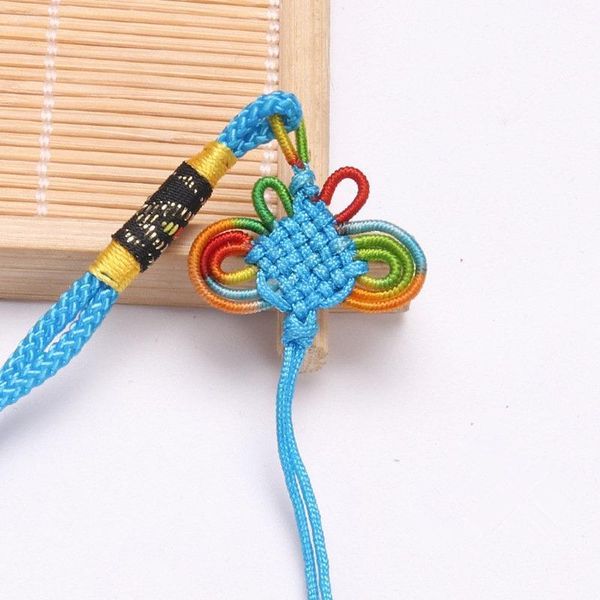 

10pcs chinese knots tassels weaving hang rope jewelry accessories diy hand crafts decor pendants materials color butterfly line h jllbja