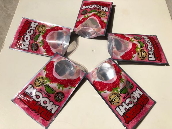 

клубничная мотя майларового этикетка мешок застежка-молния packaging 3.5-7g edibles чехол от детей в рознице упаковочных пакеты sqcaay bdefa