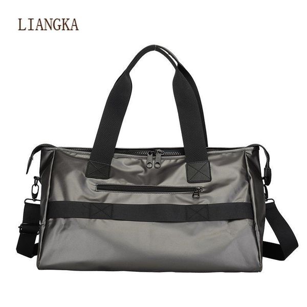 

duffel bags 2021 solid color travel bag women men multifunction organizer packing large capacity shoulder messenger