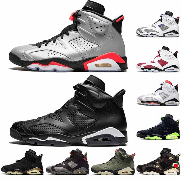 

2021 6 6s basketball shoes reflections of champion jumpman 6 travis scotts golden harvest unc men trainers sports sneakers
