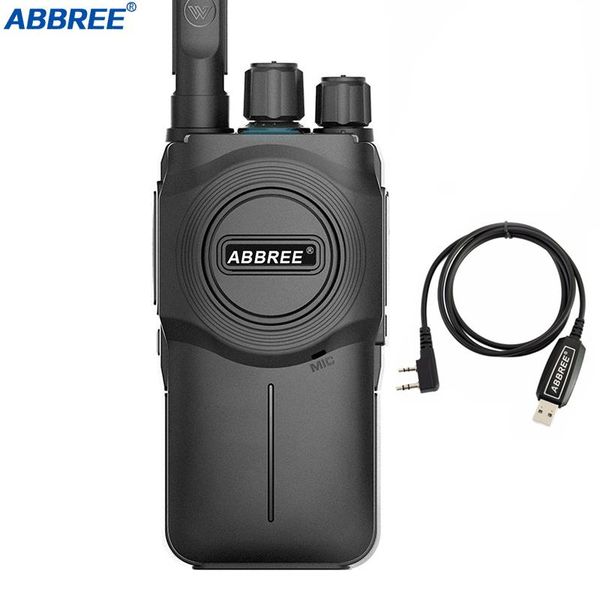 

walkie talkie abbree ar-u1 mini ham cb two way radio portable station uhf band 400-480mhz transceiver bf-888s uv-5r