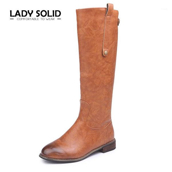 

boots pu leather women's 35~43 fashion spring 2021 women high #c15881, Black