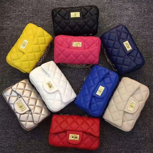 

kids sale handbags girls shoulder bags mini chain princess bags baby coin purses candy bags children christmas gifts, White
