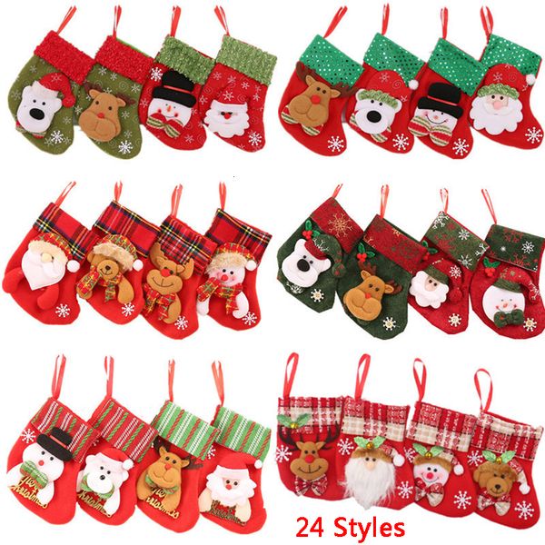 

factoryv5jw24 designs bags stocking gift candy christmas tree ornament santa claus xmas cutlery bag home party decoration sock dbc