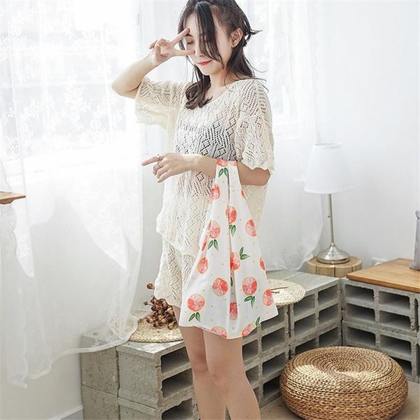 

yile хлопок жилет эко рынок покупки сумка для запястья сумка печать лес медведь фрукты pomelo bx16 f h jlliox