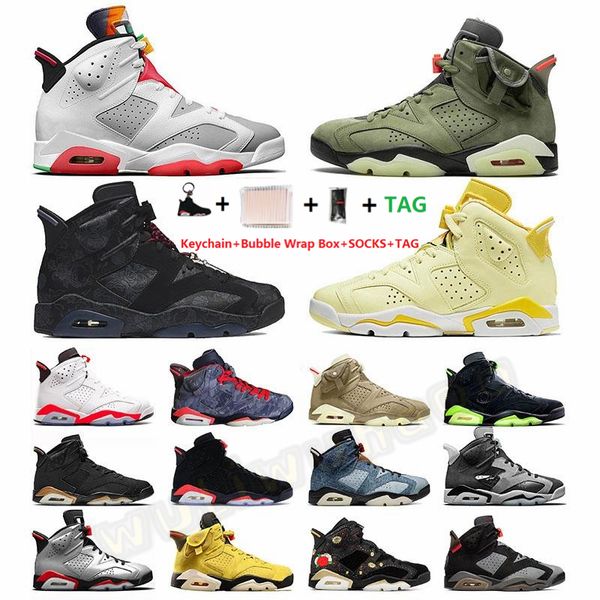 

size 13 with box socks 6 hares single day travis scotts black cat 6s mens basketball shoes tech chrome quai 54 man luxurys designers sneaker