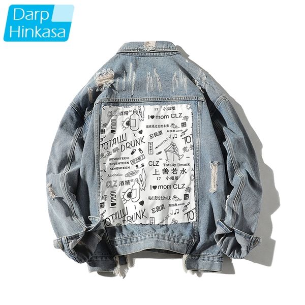 

darphinkasa men light blue denim jacket jacket warm denim coat men casual retro denim jacket streetwear 5xl 201120, Black;brown