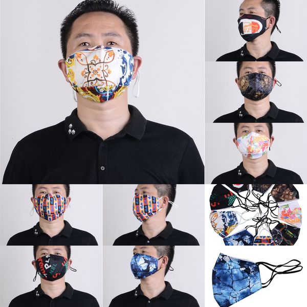

factory new designer breathable riding bike wearing black fashion face nano film washed cotton mask 10 pjpxl