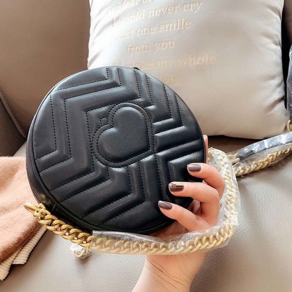 

designer totes mini hand bags chian shoulder bag 2020 new women leather handbags womens small round bag messenger bags purse shoulder bag