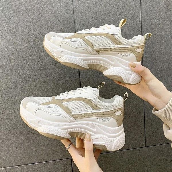 

nausk 2021 new women sneakers flat mesh casual breathable platform spring summer women running shoes zapatos mujer #pt2e