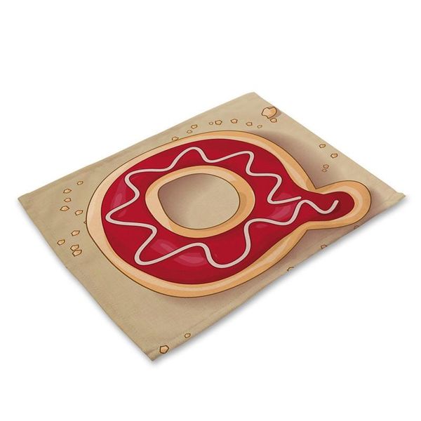 

1 шт. письмо шаблон кухонные укладки столовая столовая коврики чайные кабины хлопчатобумажные прокладки чашка чашки коврики 4232см домашний