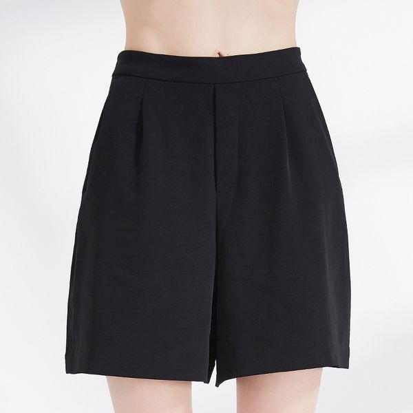 

bojun summer 2021 new casual versatile straight high waist women's thin suit pants shorts, White;black
