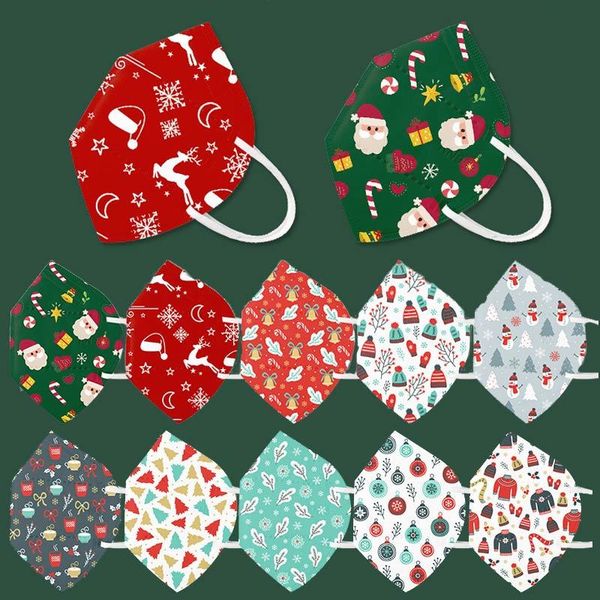

factory0m3isanta 2020 christmas claus snowman gift designer face mask k95 anti dust fog protection boys girls face