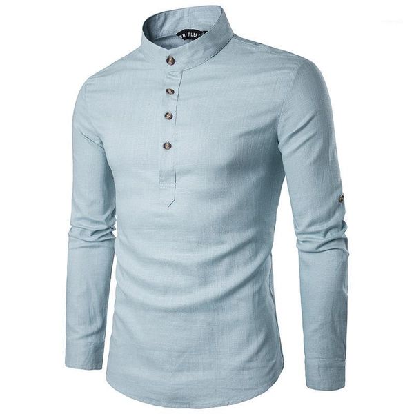 

cotton linen shirts men 2020 brand white shirt social shirts men ultra thin casual slim fit long sleeve chemise homme camisas1, White;black