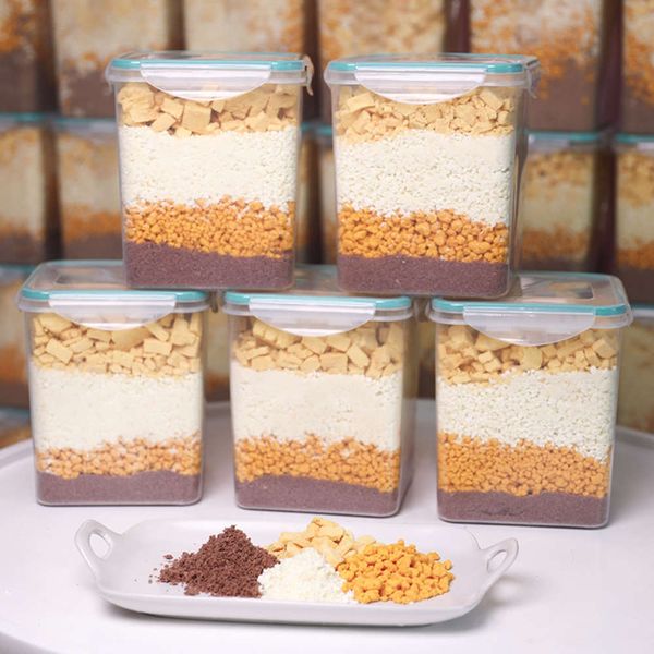 

dog mixed with grain pet calcium beauty hair fattening method bucket of kejitedie e-dried powder