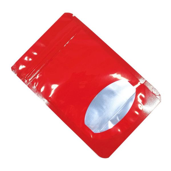 

200pcs glossy colors stand up aluminum foil ziplock package bag mylar self seal zip lock dry flower tea stroage bag for h bbyfuo