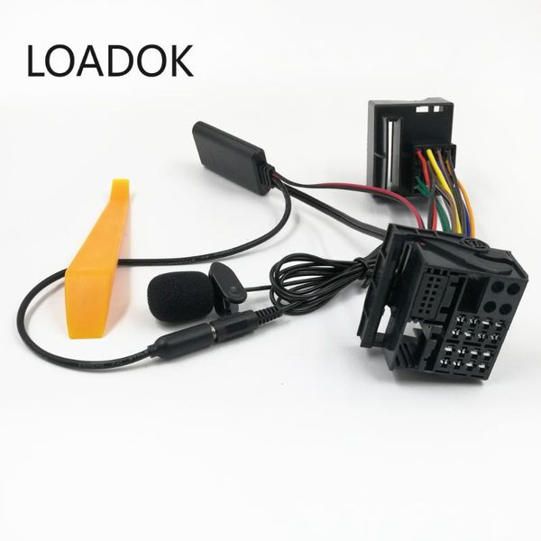 

for cd30 cdc40 cd70 dvd90 head unit installation full harness plug microphone handsbluetooth 5.0 aux adapter car kit